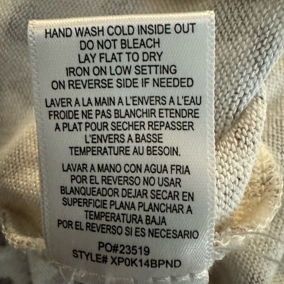 Bobeau Lounge pants Oatmeal Leopard Size 2X NWT tie waist - Picture 6 of 8